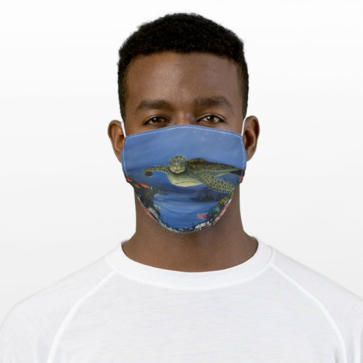 Sea Turtle Face Mask (Worn)