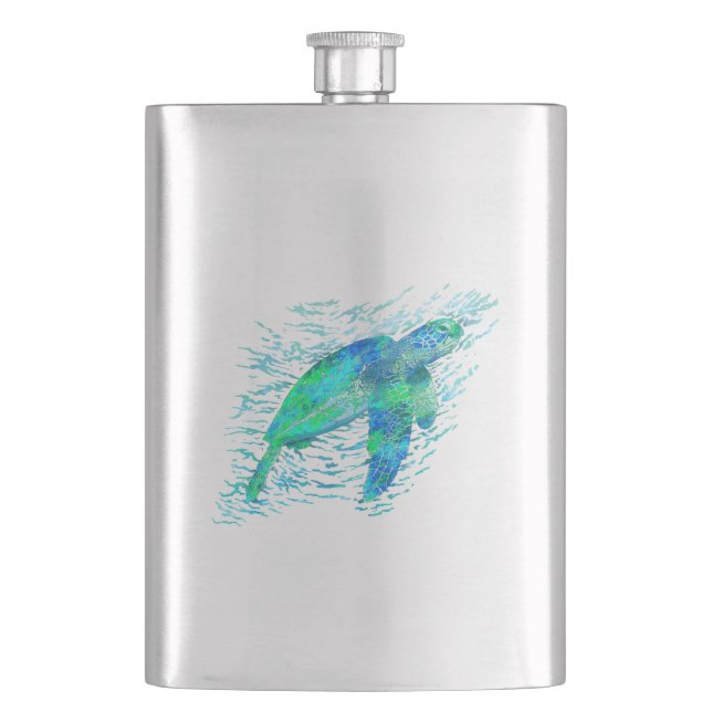 Sea Turtle Flask (Front)
