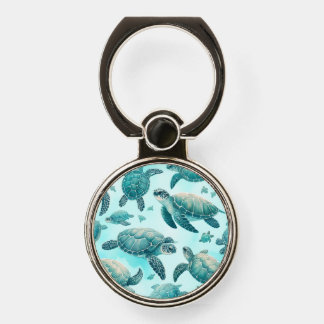 Sea Turtle Friends Phone Ring Stand
