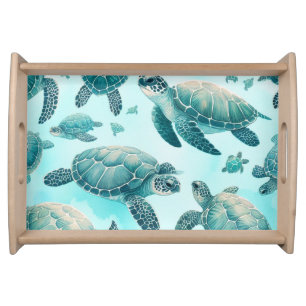 Sea Turtle Friends Serving Tray