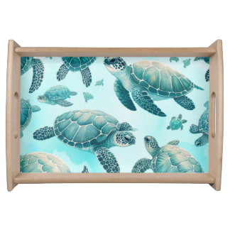 Sea Turtle Friends Serving Tray