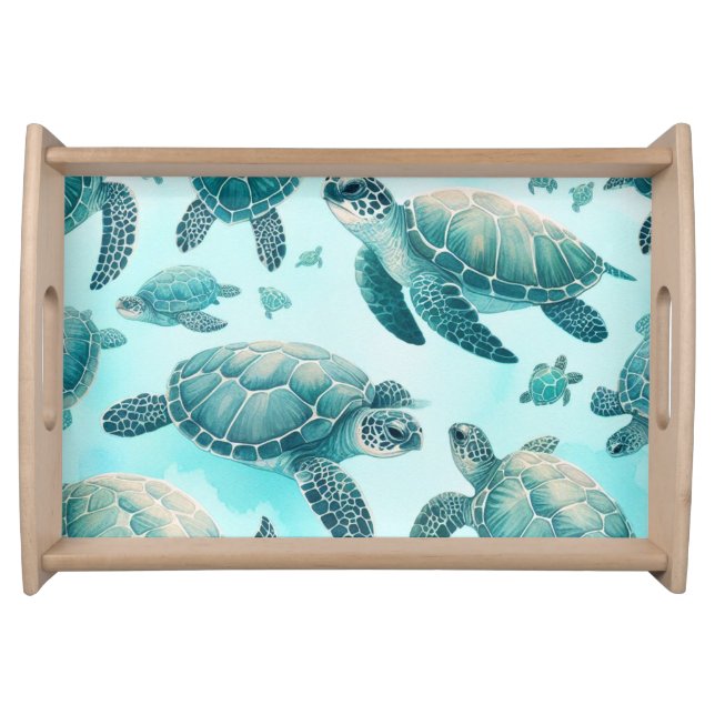 Sea Turtle Friends Serving Tray (Front)