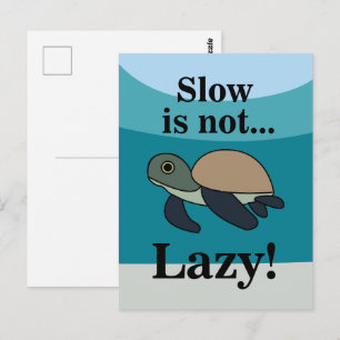 Sea Turtle Funny Postcard