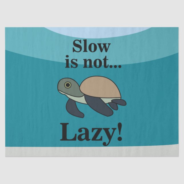 Sea Turtle Funny Tissue Paper (Front)