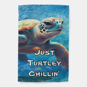 Sea Turtle Garden Flag for Peaceful Coastal Vibes