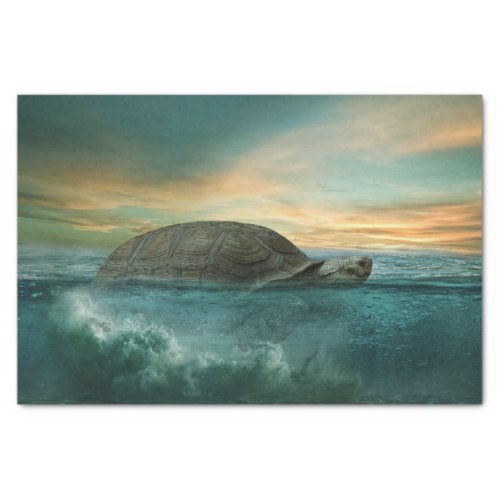Sea Turtle Giant Decoupage Tissue Paper