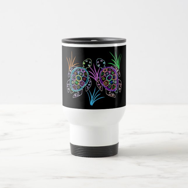 Sea Turtle Glow Travel Mug (Center)