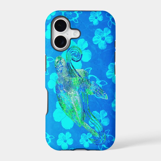 Sea Turtle Graphic Iphone Case (Back)