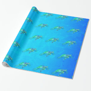 Sea Turtle Graphic Wrapping Paper