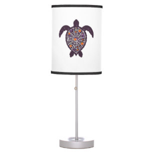 Sea Turtle Halloween Spider-web Pumpkin Ghost Hall Table Lamp