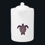 Sea Turtle Halloween Spider-web Pumpkin Ghost Hall Teapot<br><div class="desc">Sea Turtle Halloween Spider-web Pumpkin Ghost Halloween T-Shirt</div>