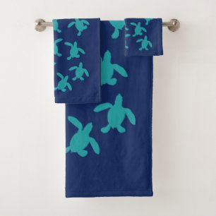 Sea Turtle Hatchlings Bath Towel Set