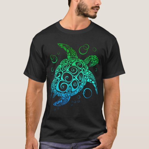 Sea Turtle Hawaiian Honu T_Shirt