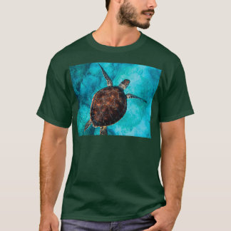 Sea Turtle in Blue Ocean T-Shirt