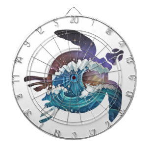 Sea Turtle Japanese Waves Golf Balls Golf Ball Mar Dart Board
