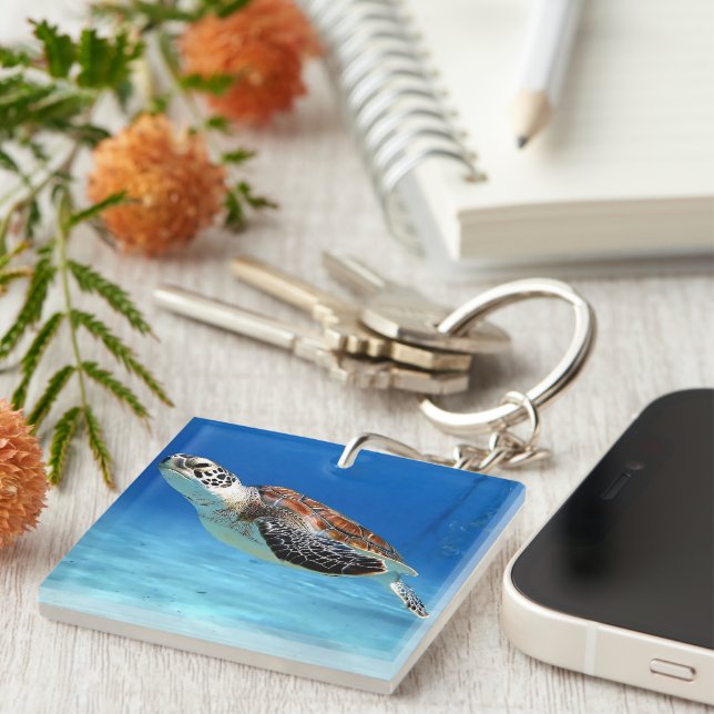 Sea Turtle Keychain (Front Right)