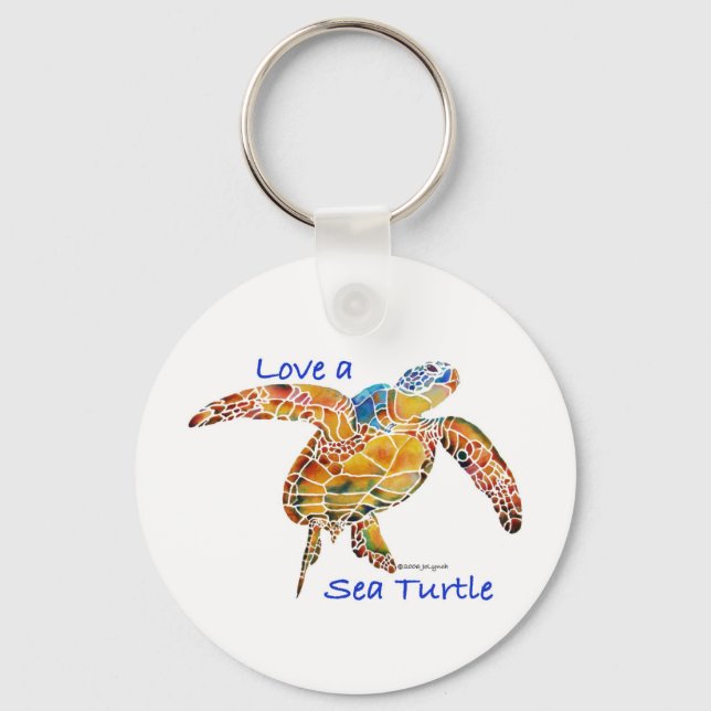 Sea Turtle Keychain (Front)