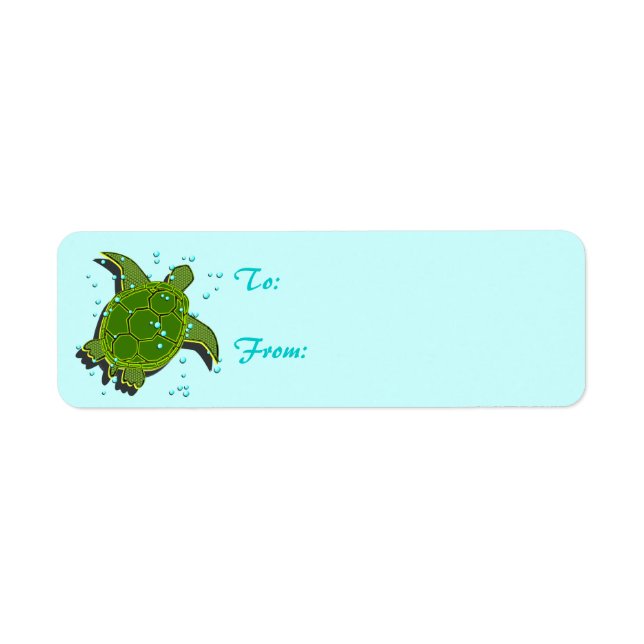 Sea Turtle Labels (Front)