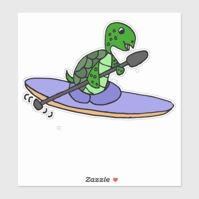 Sea Turtle Large 8" x 8" Custom-Cut Vinyl Stickers (Sheet)