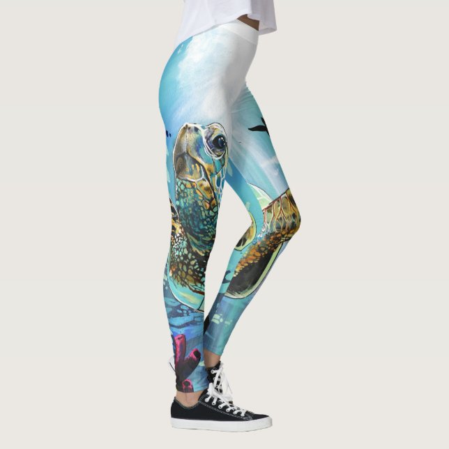 Sea Turtle Leggings (Right)