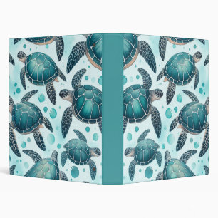 Sea Turtle Life 3 Ring Binder