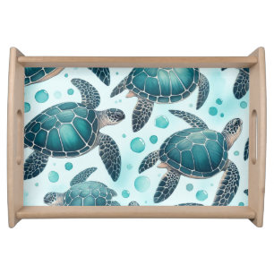 Sea Turtle Life Serving Tray