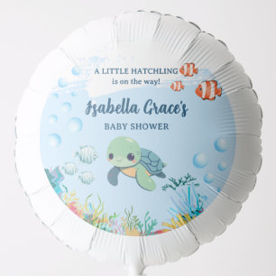 Sea Turtle Little Hatchling Baby Shower 9" Balloon