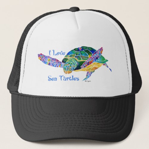 Sea Turtle Love a Turtle Trucker Hat