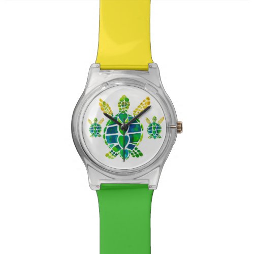 Sea Turtle Love Wristwatch