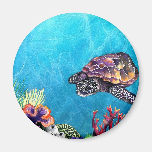 Sea Turtle Magnet (Front)