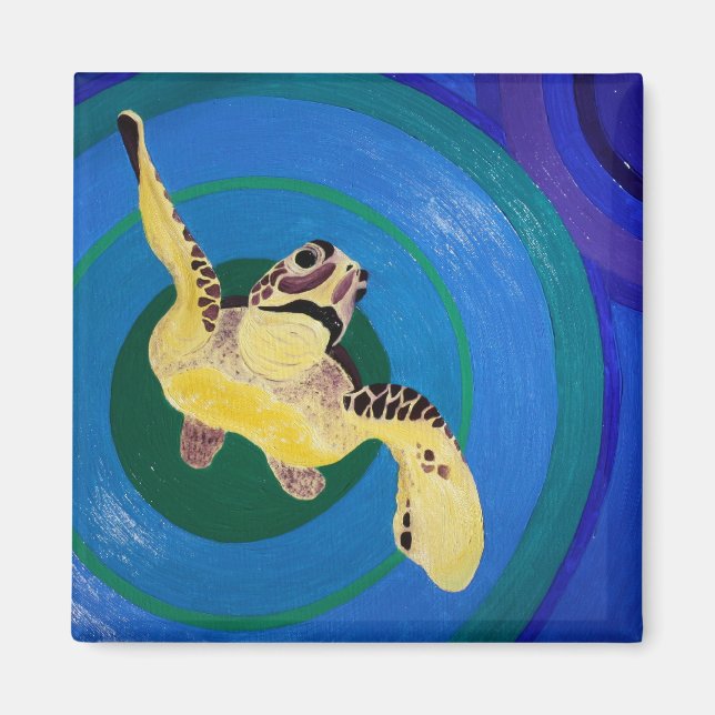 Sea Turtle Magnet (Front)