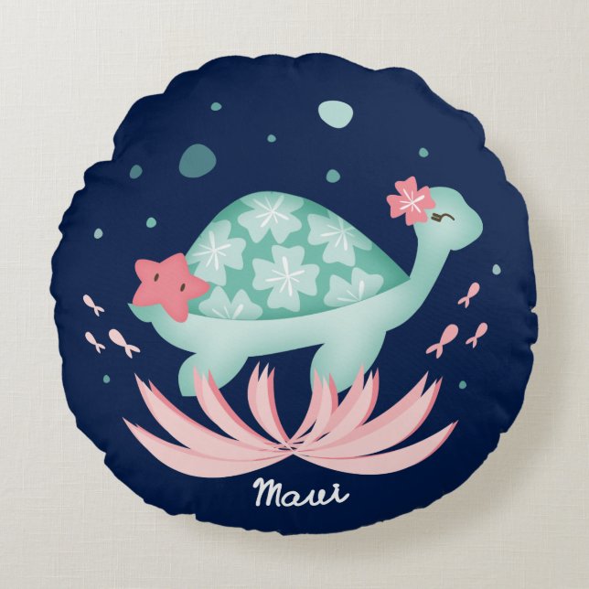"Sea Turtle Maui" Pillow (Front)