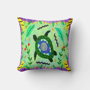 Sea Turtle Medicine Throw Pillow