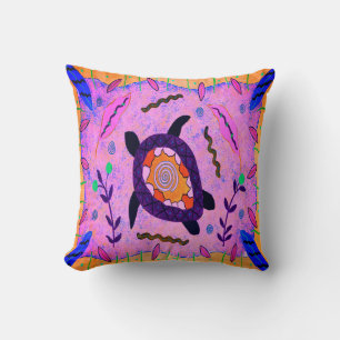 Sea Turtle Medicine Throw Pillow