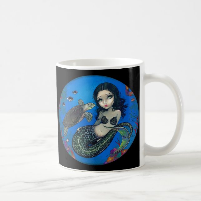 "Sea Turtle Mermaid" Mug (Right)
