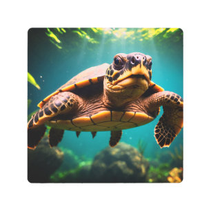 Sea Turtle Metal Art