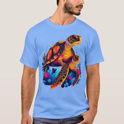 Sea Turtle Mothers Day T_Shirt