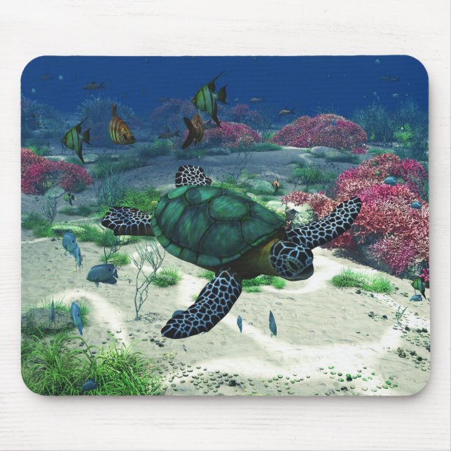 Sea Turtle Mouse Pad (Front)