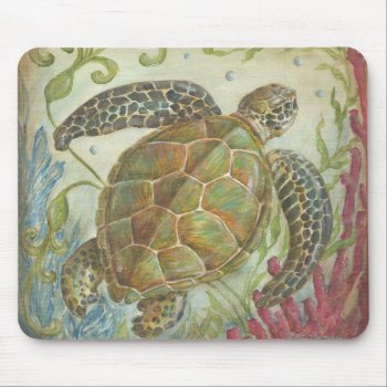 Sea Turtle Mousepad From Kate Mcrostie by mlaviola at Zazzle