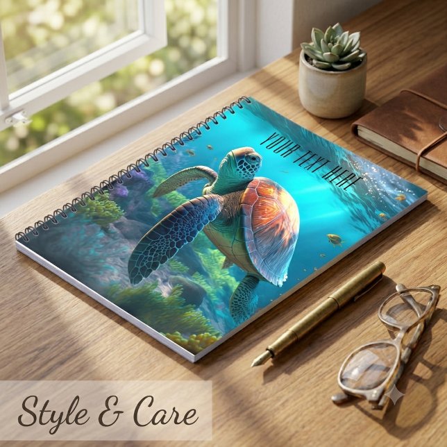Sea Turtle Nature Notebook – Personalized Title (Sea Turtle Nature Notebook – Personalized Title)