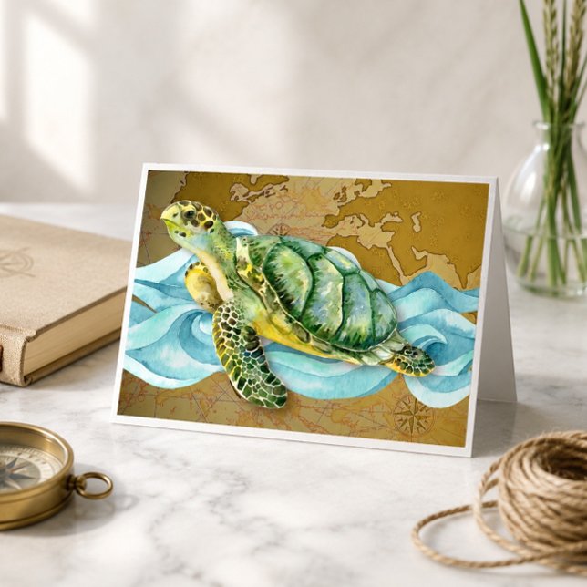 Sea Turtle Note Card (Creator Uploaded)