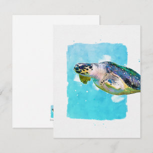 Sea Turtle Note Card for Any Occasion