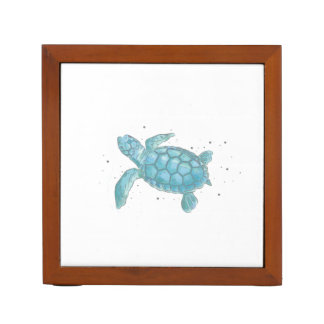 Sea Turtle Notebook Desk Organizer