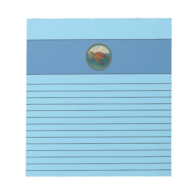 Sea Turtle Notepad (Front)