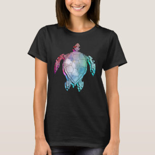 Sea Turtle Ocean Animal Maori Colorful Turtle T-Shirt