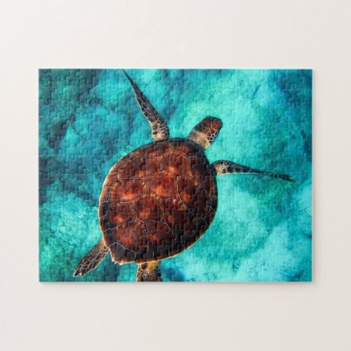 Sea Turtle Ocean Beach Marine Life Nature Jigsaw Puzzle