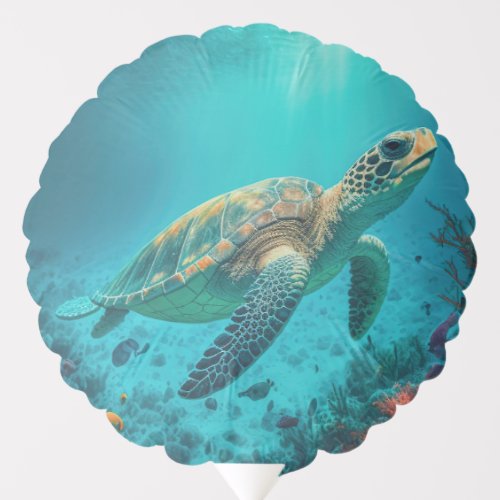 Sea Turtle Ocean Marine Life Beach Nature Animals Balloon