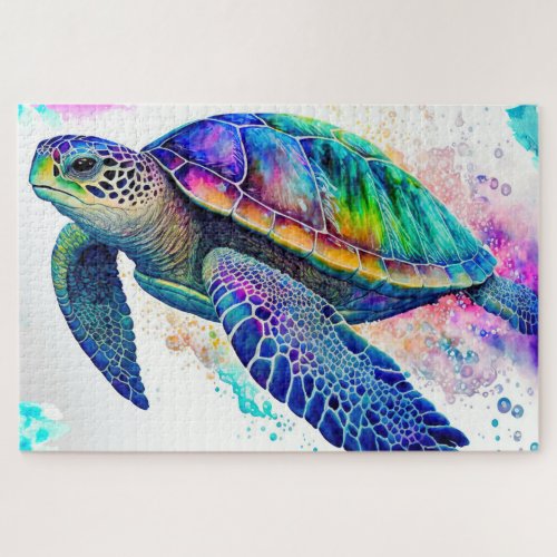 Sea Turtle Ocean Marine Life Beach Nature Animals Jigsaw Puzzle