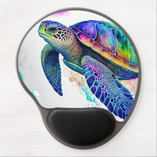 Sea Turtle Ocean Marine Life Beach Nature Gel Mouse Pad