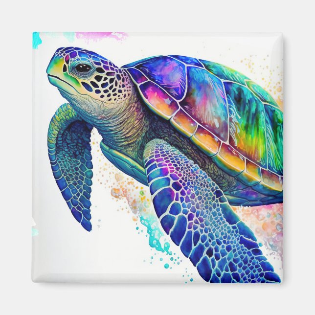 Sea Turtle Ocean Marine Life Beach Nature Magnet (Front)